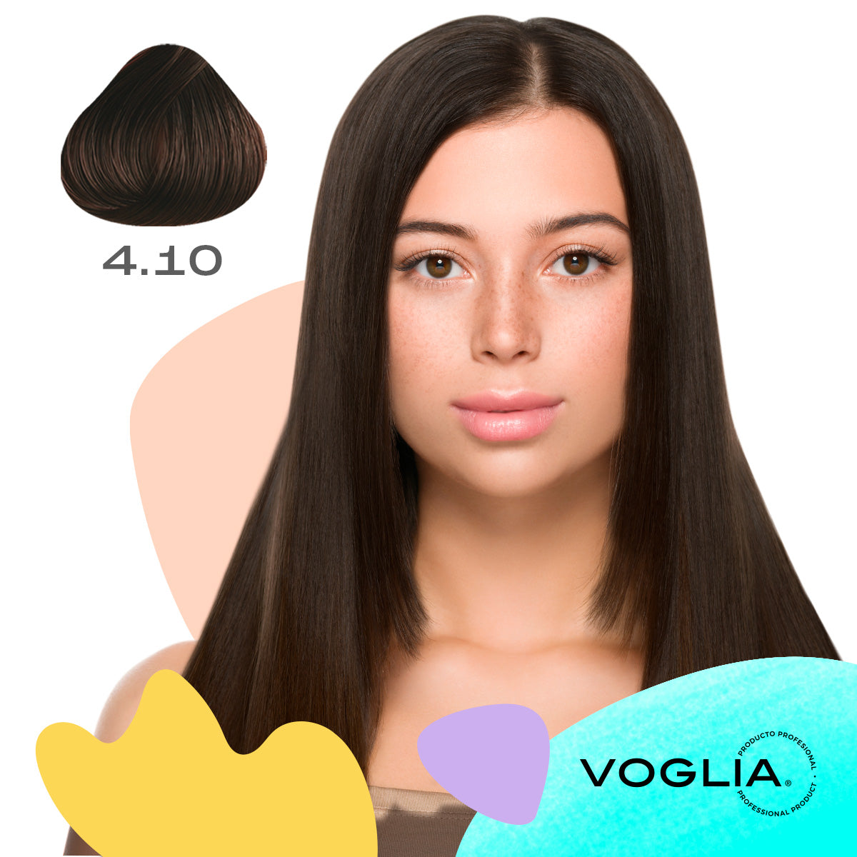 Tinte cabello 4.10 Castaño Medio Cenizo