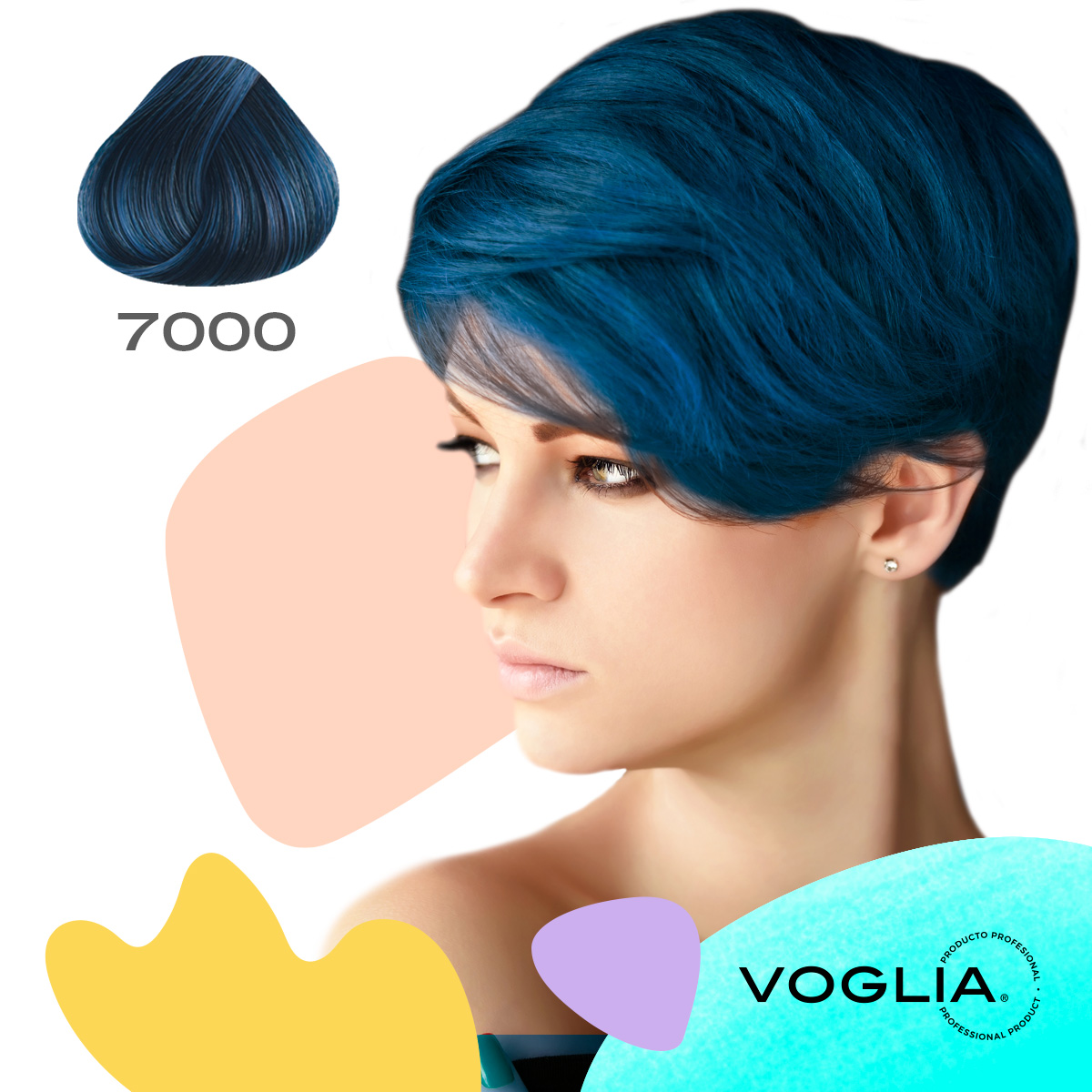 Hair dye 7000 Blue |Hair dyes, Hair coloring, Gray hair toner